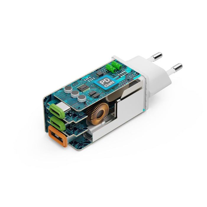 HAMA Fast mini charger, 65W, GaN, PD, 201996