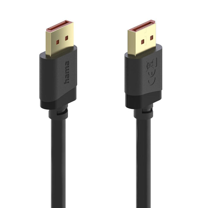 HAMA Cable DisplayPort, DP 2.1, Ultra-HD 8K, 40 Gbit/s, 2 m