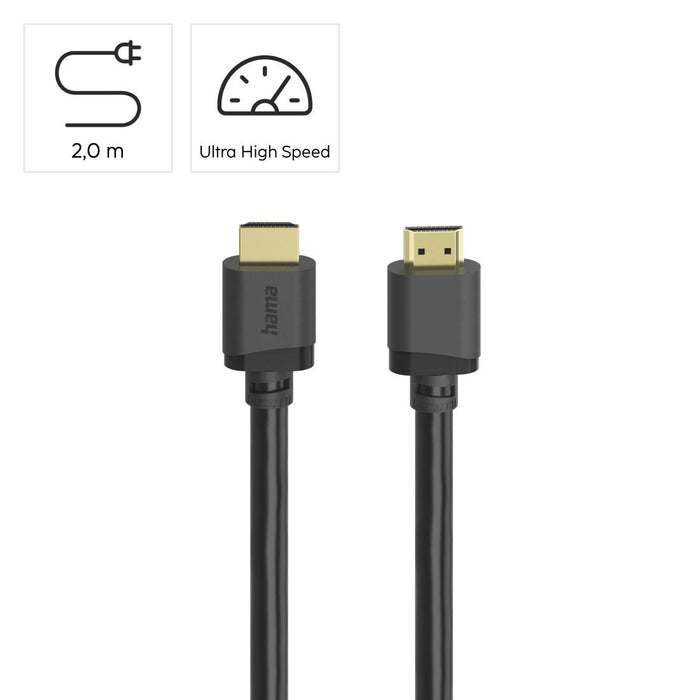 HAMA Cable HDMI - HDMI Ultra High Speed, certified, 8K, 2.0 m