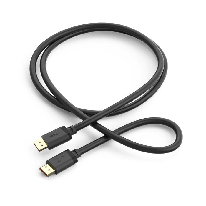 HAMA Cable DisplayPort, DP 2.1, Ultra-HD 16K, 80 Gbit/s, 2 m