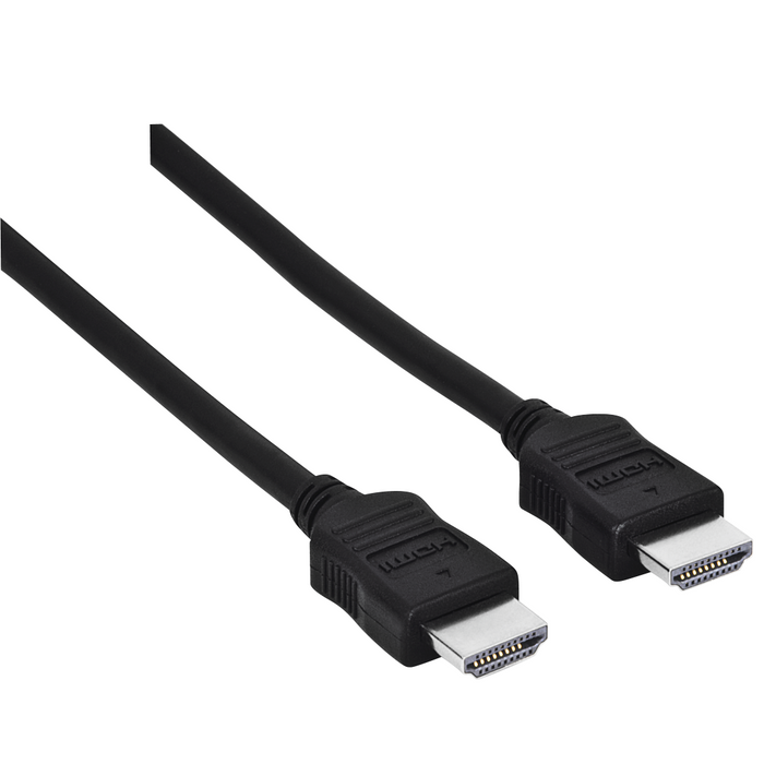 Cable HAMA 205001, HDMI male - HDMI male, 10.2 Gbit/s, 1080p, 3 m, Shielded, Black