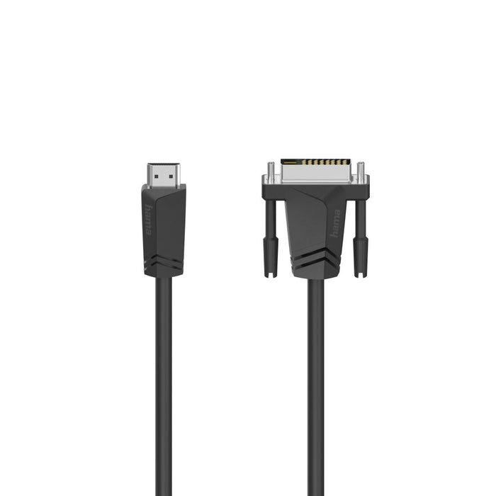 Cable HAMA 205018, HDMI male - DVI/D male, 1.5 m, Shielded, Black