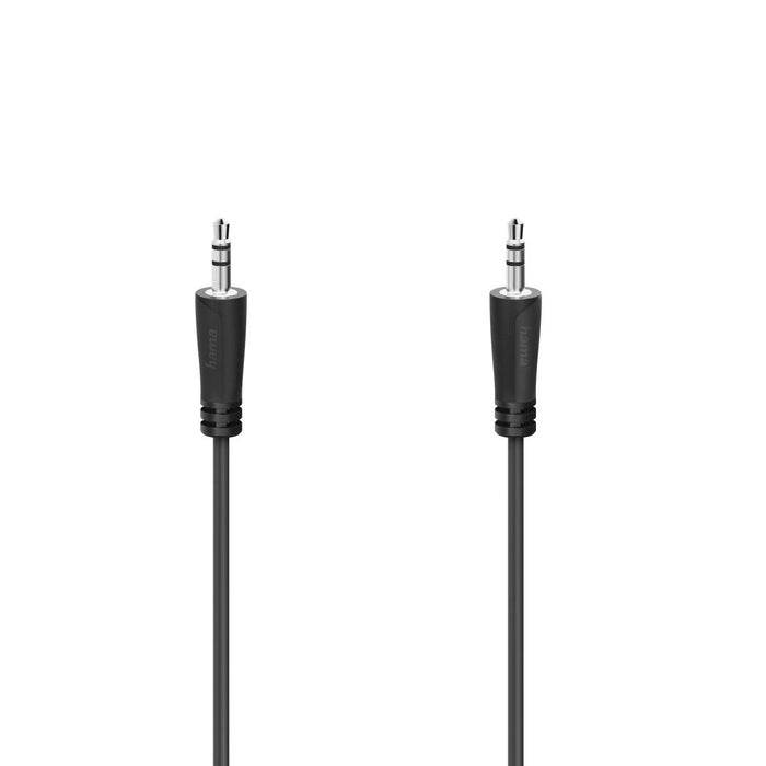 Audio cable HAMA, 3.5mm jack male - 3.5mm jack male, 3.0 m, Black