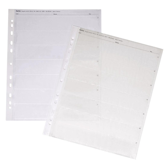 Envelopes for negatives HAMA 02051, 24 x 36, 100 pages.