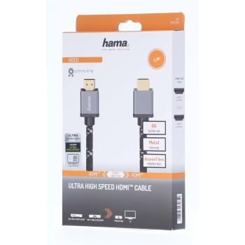 Cable HAMA Ultra HD, HDMI male - HDMI male, 8K, 48GB/s, metal, 2 m, Posl. connectors, Black