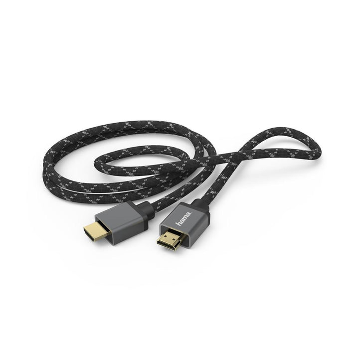 Cable HAMA Ultra HD, HDMI male - HDMI male, 8K, 48GB/s, metal, 3 m, Posl. connectors, Ethernet, Black