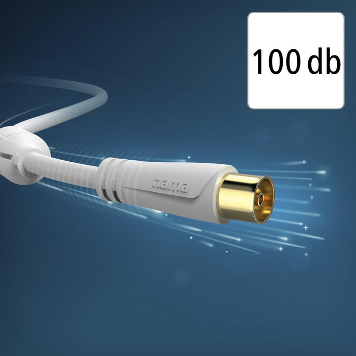 HAMA Coaxial antenna cable, gold-plated, 3.0 m, 100 dB