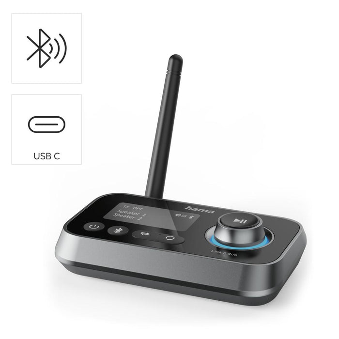 Hama bluetooth adapter "Link.it duo" transmitter and receiver, 205322