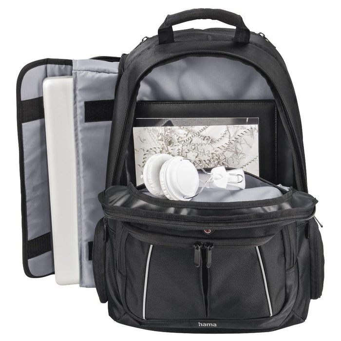 HAMA Vienna laptop backpack, 44 cm (17.3"), Black, 216488