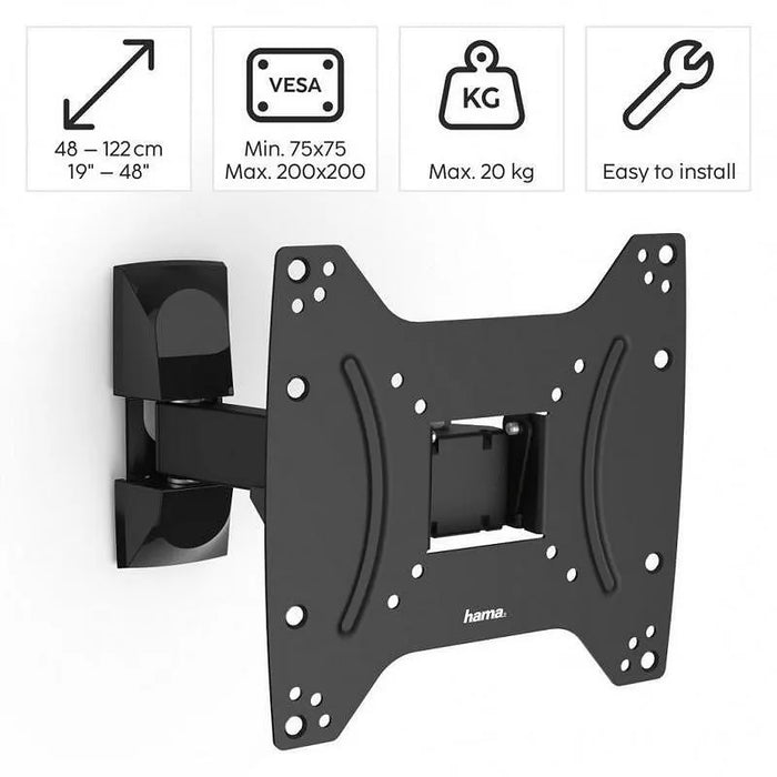 TV wall mount, Fullmotion, 122cm, 48", 220821
