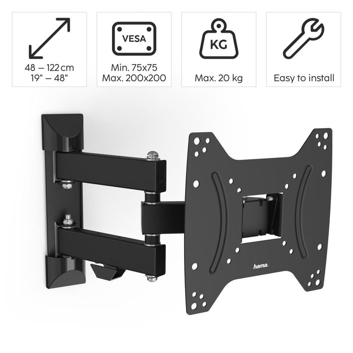 TV wall mount, Fullmotion, 122 cm (48"), 220822