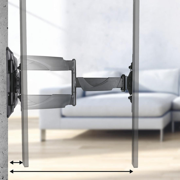 Wall mount for TV, FULLMOTION, up to 48", 2 arms, 220827