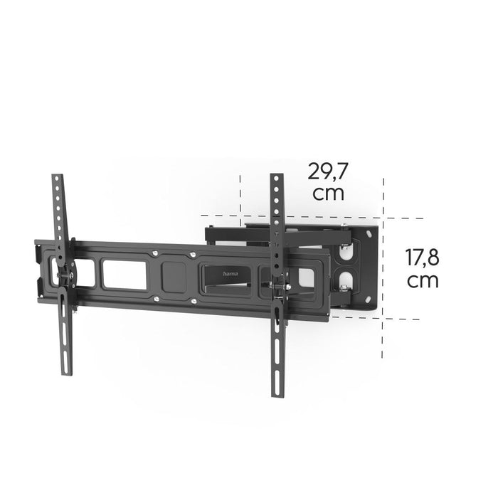 HAMA TV wall mount, 216 cm (85”), up to 50 kg, swivel, tilt, pull-out