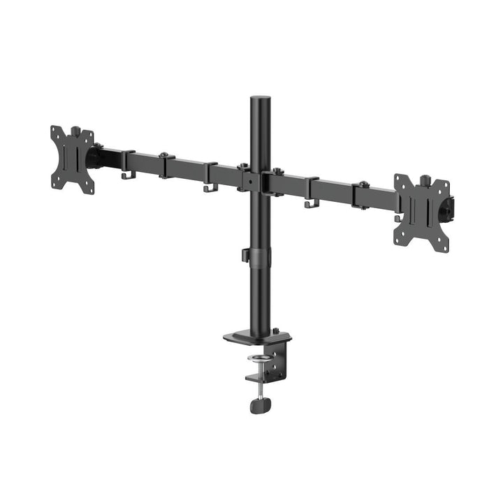 HAMA 2-Monitor Desk Stand, Adjustable, 13" - 35", 12 kg, Black