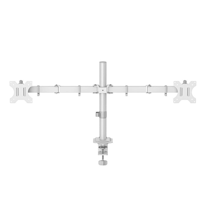 HAMA 2-Monitor Desk Stand, Adjustable, 13" - 35", 12 kg, White