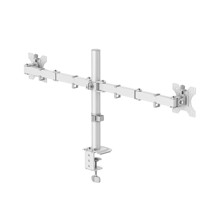 HAMA 2-Monitor Desk Stand, Adjustable, 13" - 35", 12 kg, White