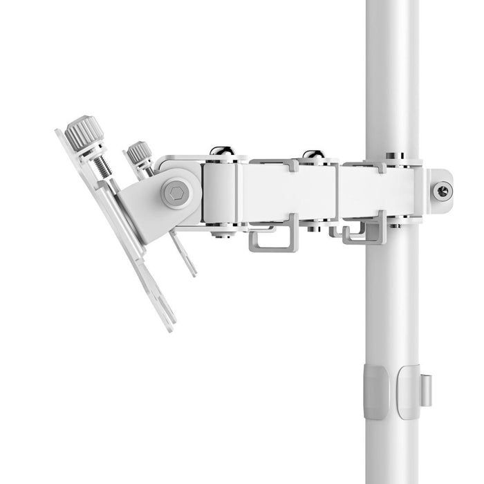 HAMA 2-Monitor Desk Stand, Adjustable, 13" - 35", 12 kg, White