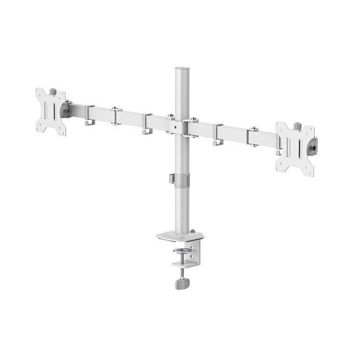 HAMA 2-Monitor Desk Stand, Adjustable, 13" - 35", 12 kg, White