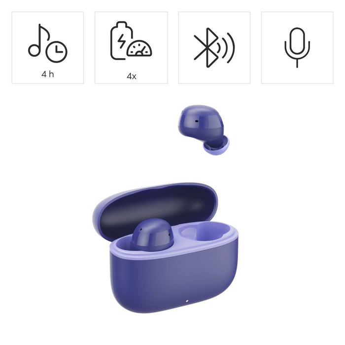 HAMA Bluetooth headphones "Freedom Buddy II", True Wireless, Purple
