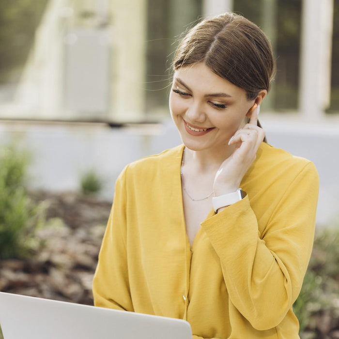 HAMA Bluetooth headphones "Freedom Buddy II", True Wireless, Orange