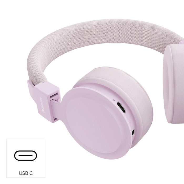 HAMA Headphones with microphone "Freedom Lit III" Bluetooth, On-Ear, pink