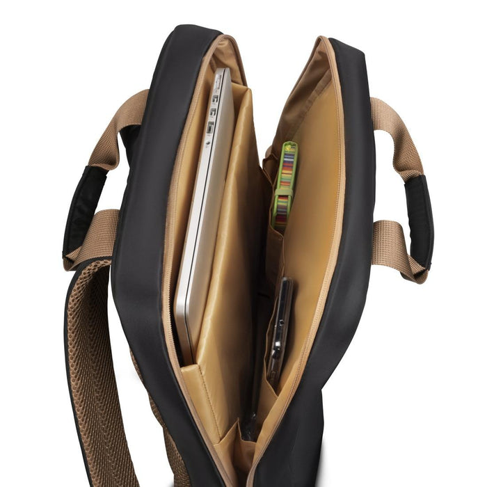 HAMA Laptop backpack "Ultra Lightweight", up to 41 cm (16.2"), black with brown