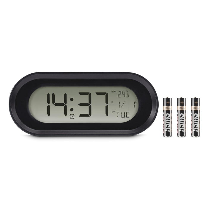 HAMA Digital alarm clock "Samos", LCD, black