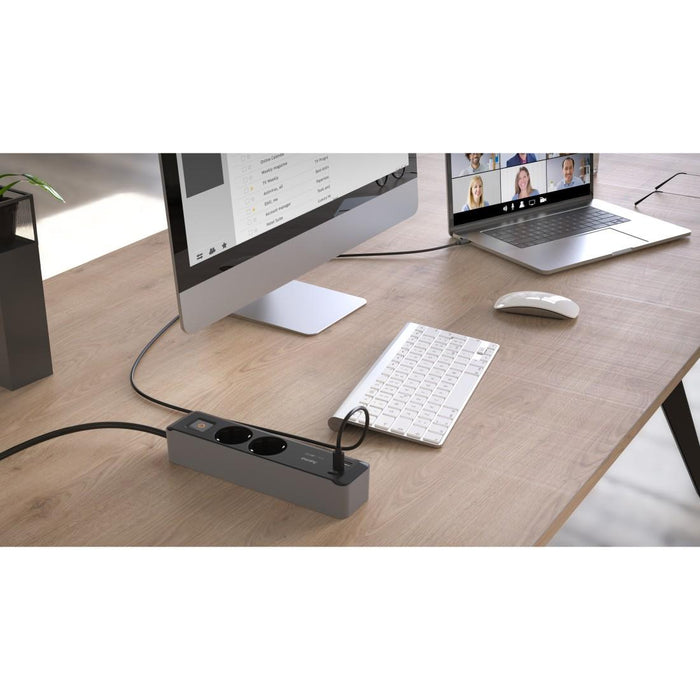 Hama power strip, 2-socket, 1.4 m, 223188