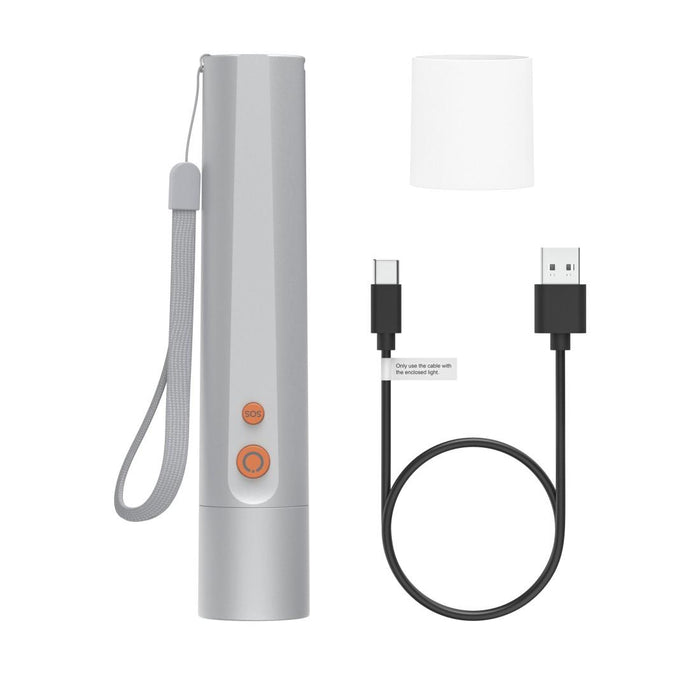 HAMA LED Flashlight FL350-C, rechargeable, aluminum, 4 modes + SOS