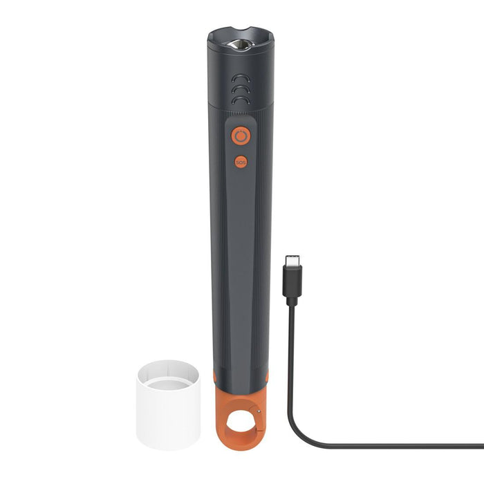HAMA LED Flashlight FLX1200-C, rechargeable, shockproof, aluminum, 4 modes + SOS