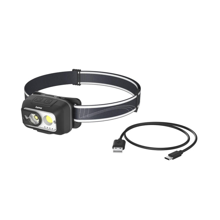 HAMA Headlamp/ LED "HL500-C", USB-C, 4 Modes