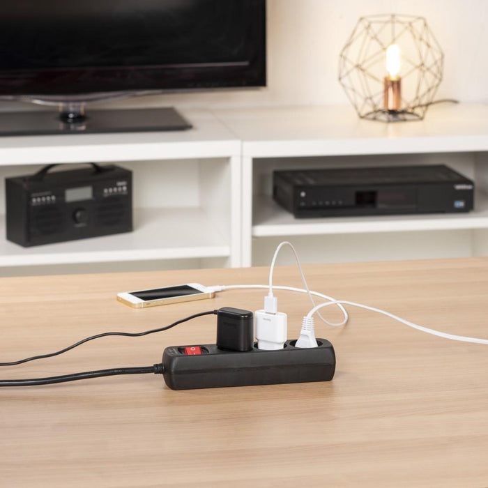 HAMA 3-socket power strip, 30392