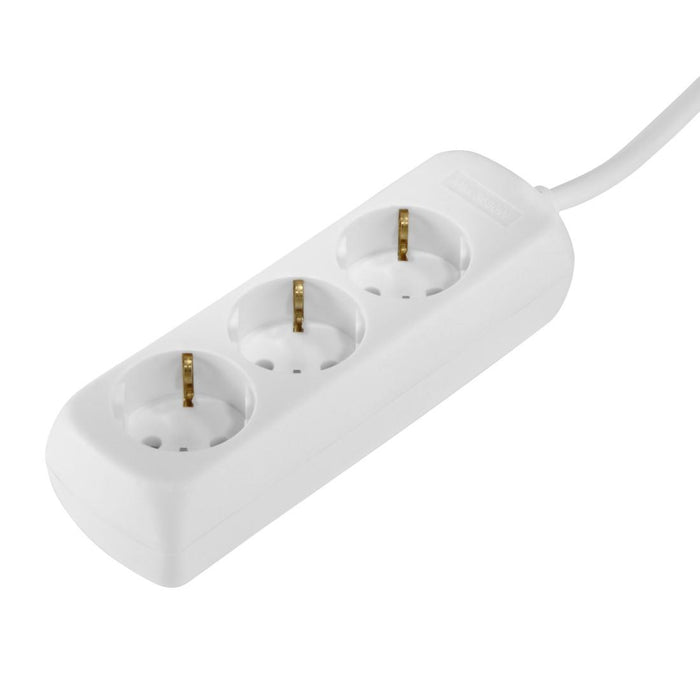 HAMA 3-socket power strip, 1.4m, white