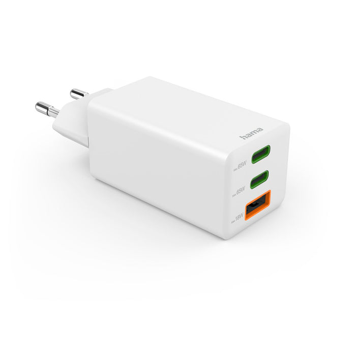 HAMA Fast mini charger, 65W, GaN, PD, 201996