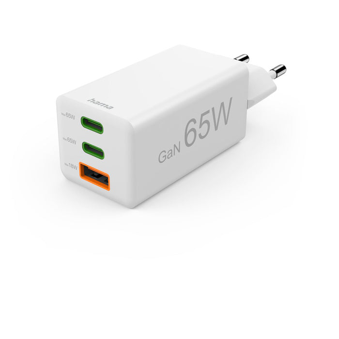 HAMA Fast mini charger, 65W, GaN, PD, 201996