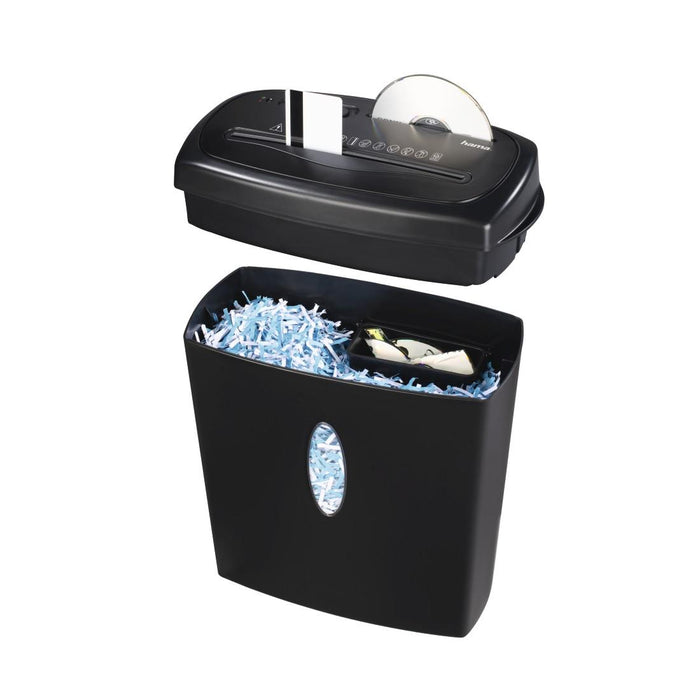Shredder Hama Home X10CD, A4, 10 sheets, CD/DVD, Black