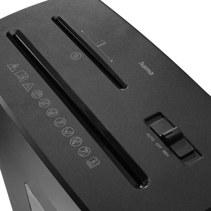 HAMA Shredder "Prime M50CD-B", security level P5 T2 E2 O1, black