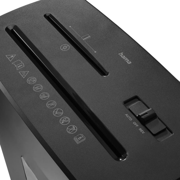 HAMA Shredder "Prime M50CD-B", security level P5 T2 E2 O1, black