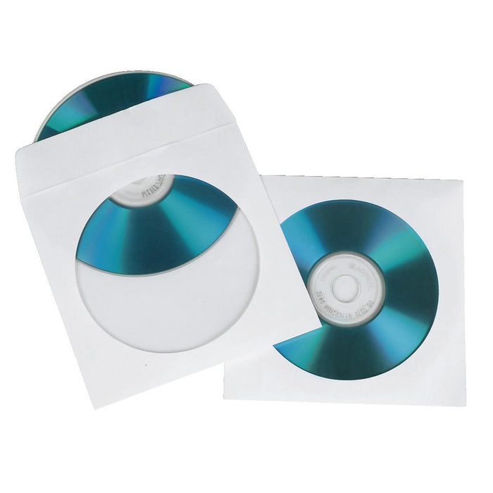 Paper bags 1 pc. CDs, 50 pcs in a package HAMA, white