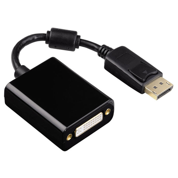 Cable adapter from DisplayPo signal HAMA to receiver with DVI D.Port to DVI M/F 53767/200336 works only in this direction