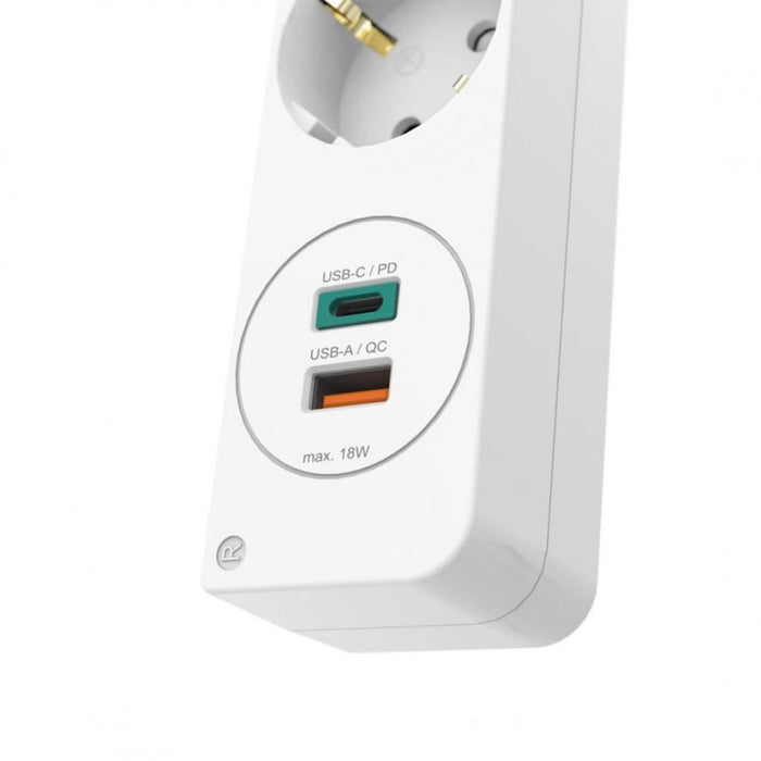 HAMA-133758 USB-C/USB-A power strip, 5 ports, 1.4m