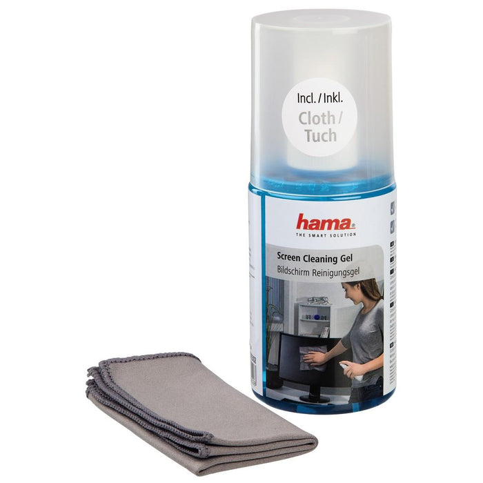 HAMA cleaning gel for TVs, displays with a cloth