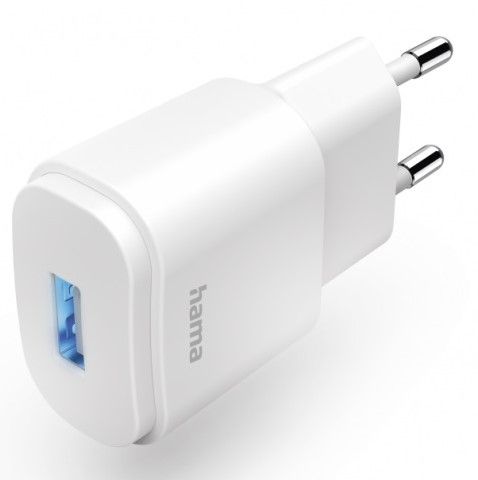 Network charger HAMA, USB-A, 6 W, White