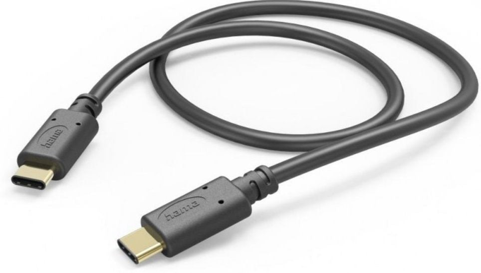 HAMA Cable USB-C male - USB-C male, 1.0 m, 480 MBit/s, Black