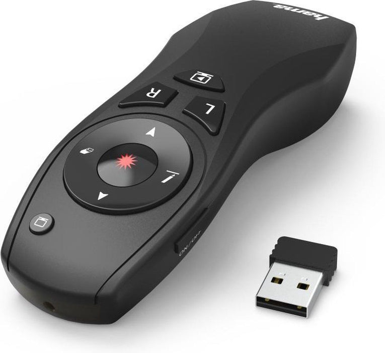 Laser wireless presenter HAMA "X-Pointer 6 in 1", Black