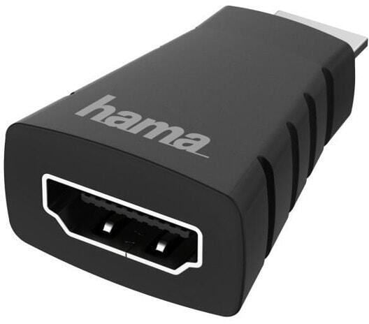 Adapter HAMA 200347, Mini-HDMI male - HDMI female, Ultra-HD, 4K, Black