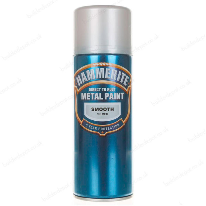 SPRAY PAINT GLOSS SILVER HAMERITE
