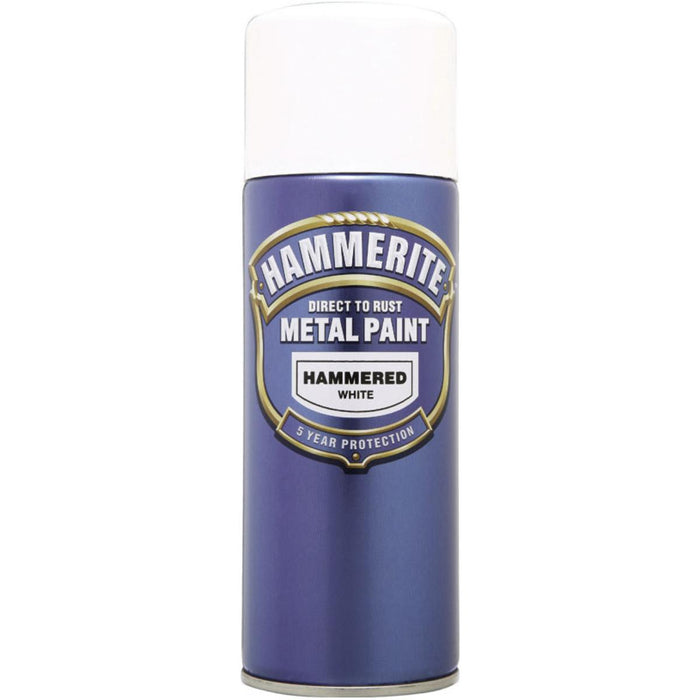 SPRAY PAINT HAMMER EFFECT WHITE HAMERITE