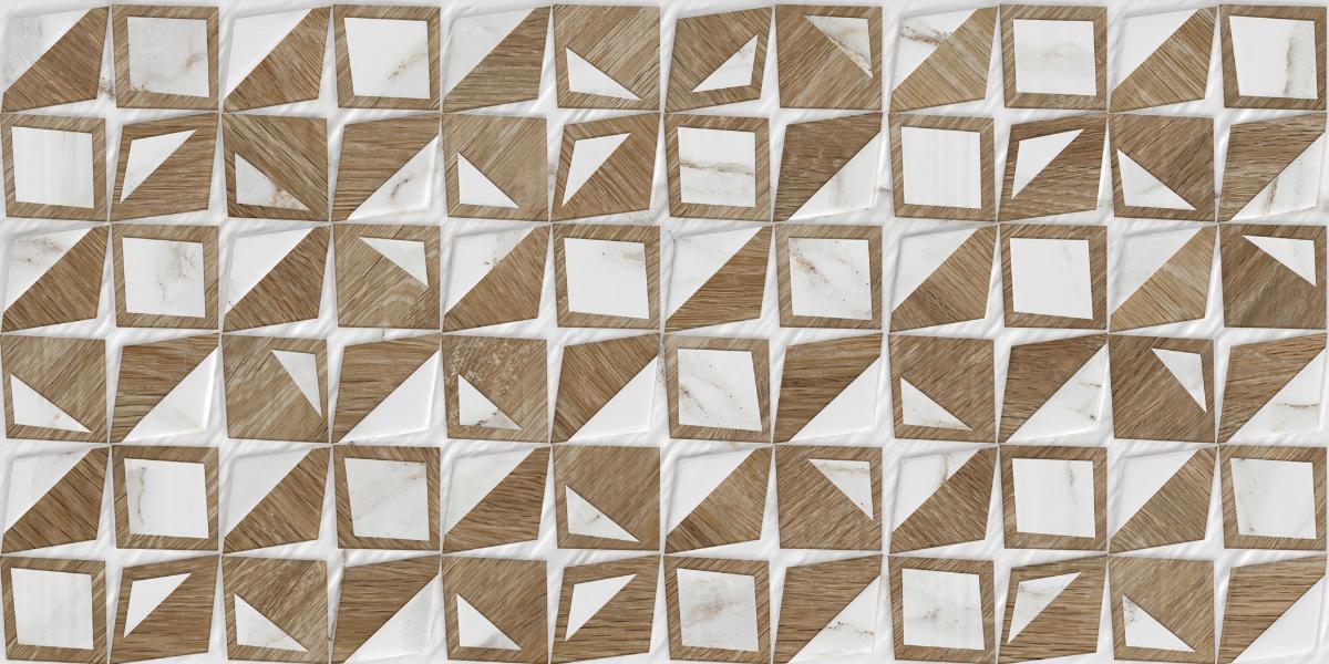 DECOR 25X50 DELPHI STARS MIX WHITE