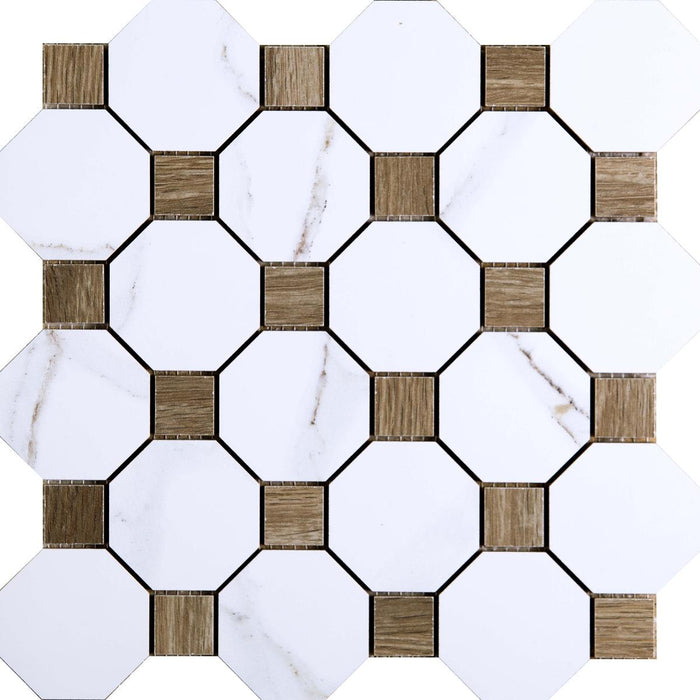 DECOR 30X30 DELPHI MIX WHITE
